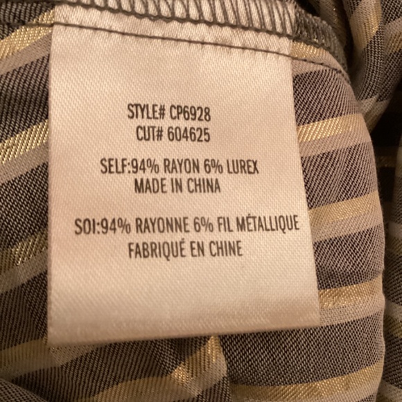 Eva Franco Anthropologie Striped Tie Detail Blouse - Picture 12 of 13